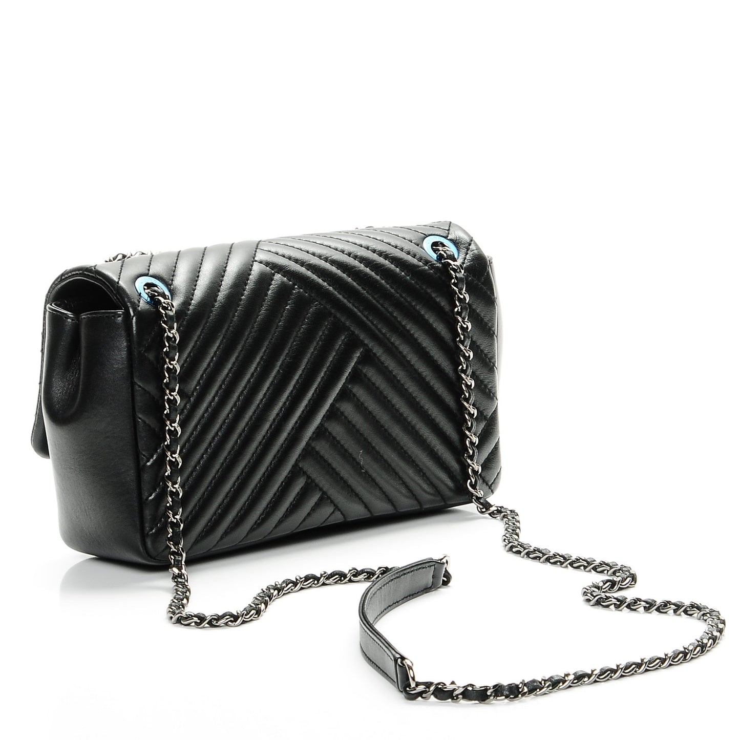 Lambskin Small CC Crossing Flap Black