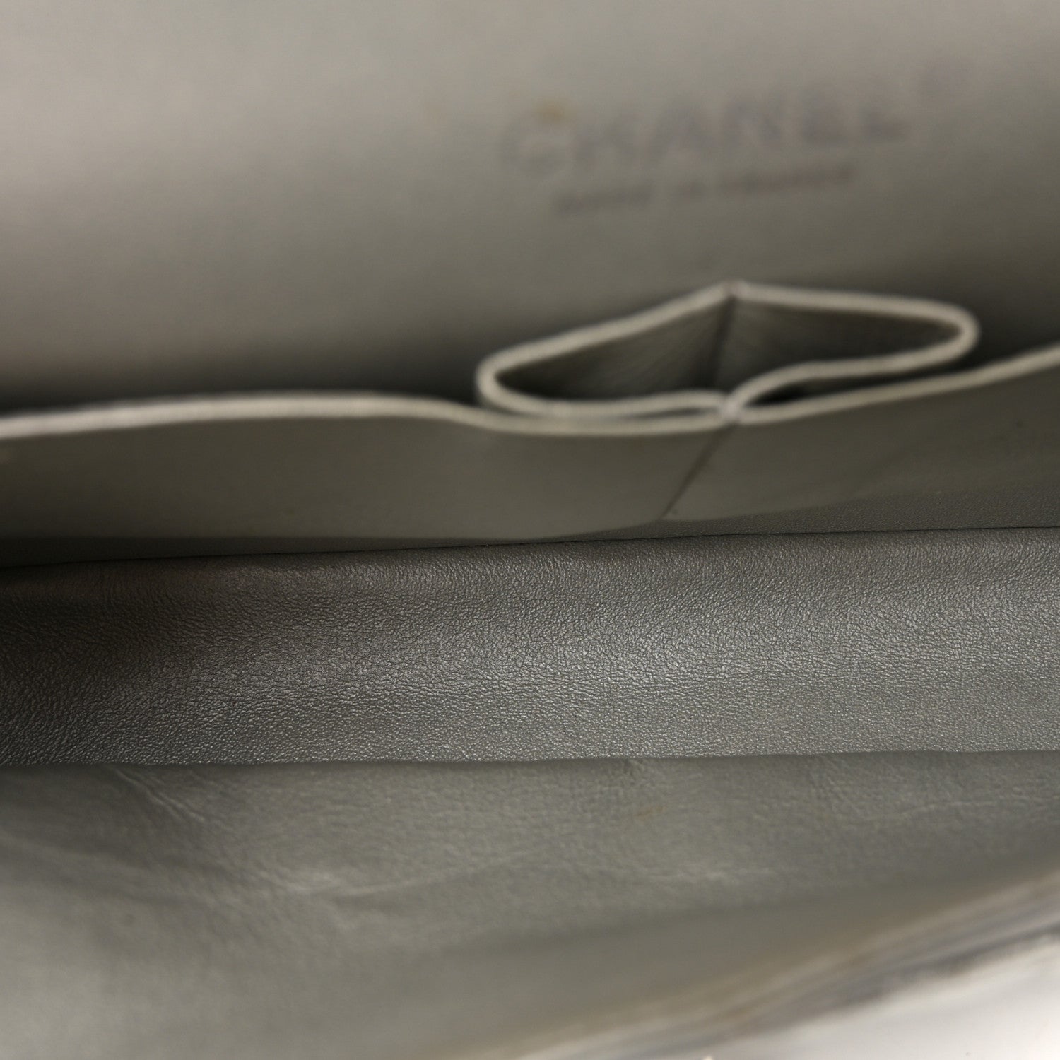 Chanel Metallic Patent Crumpled Calfskin Chevron Quilted Medium Double Flap Silver 5 of 15