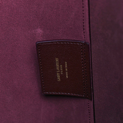 Saint Laurent Calfskin Large Shopping Tote Old Bordeaux 6 of 8