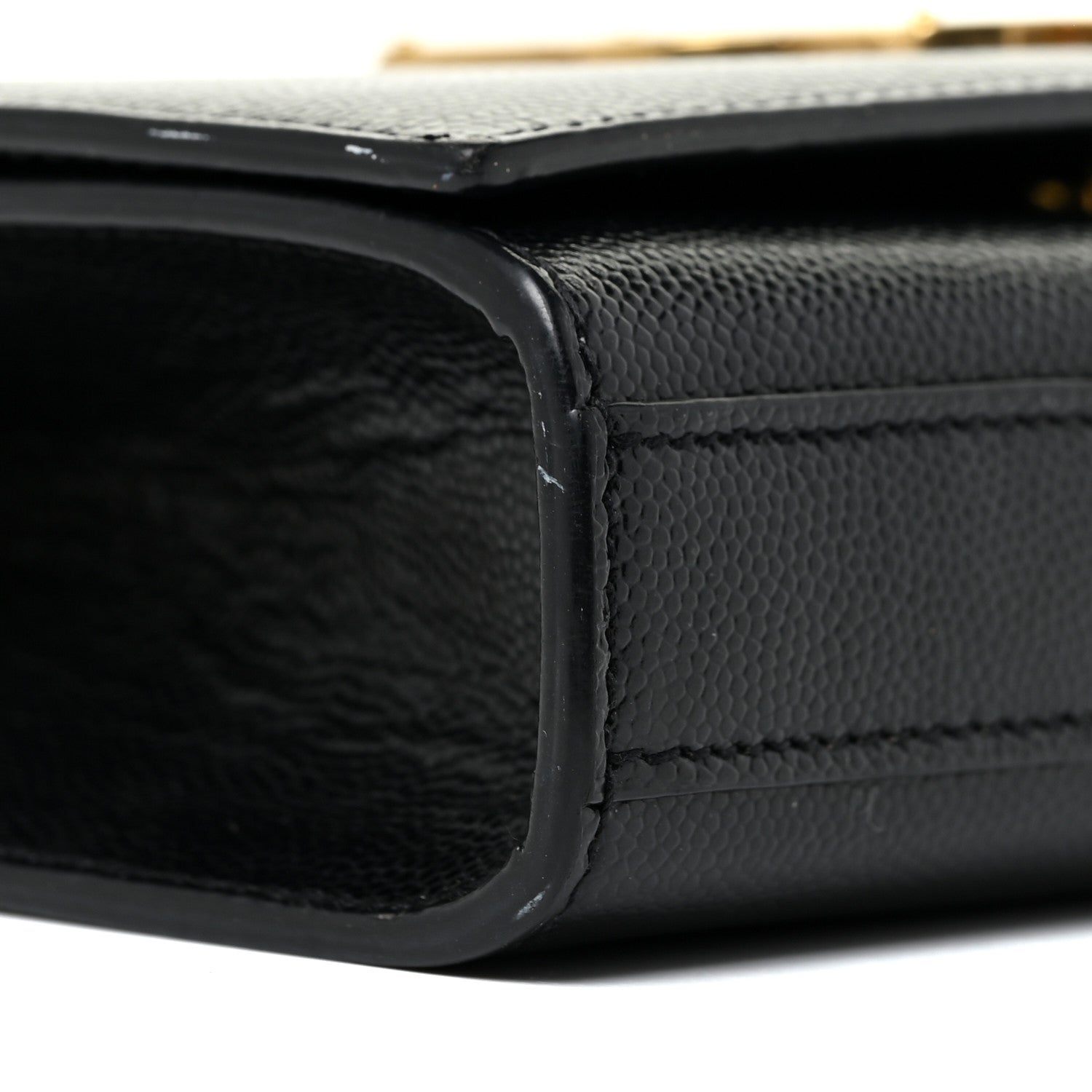 Saint Laurent Grain De Poudre Small Monogram Kate Satchel Black 9 of 18