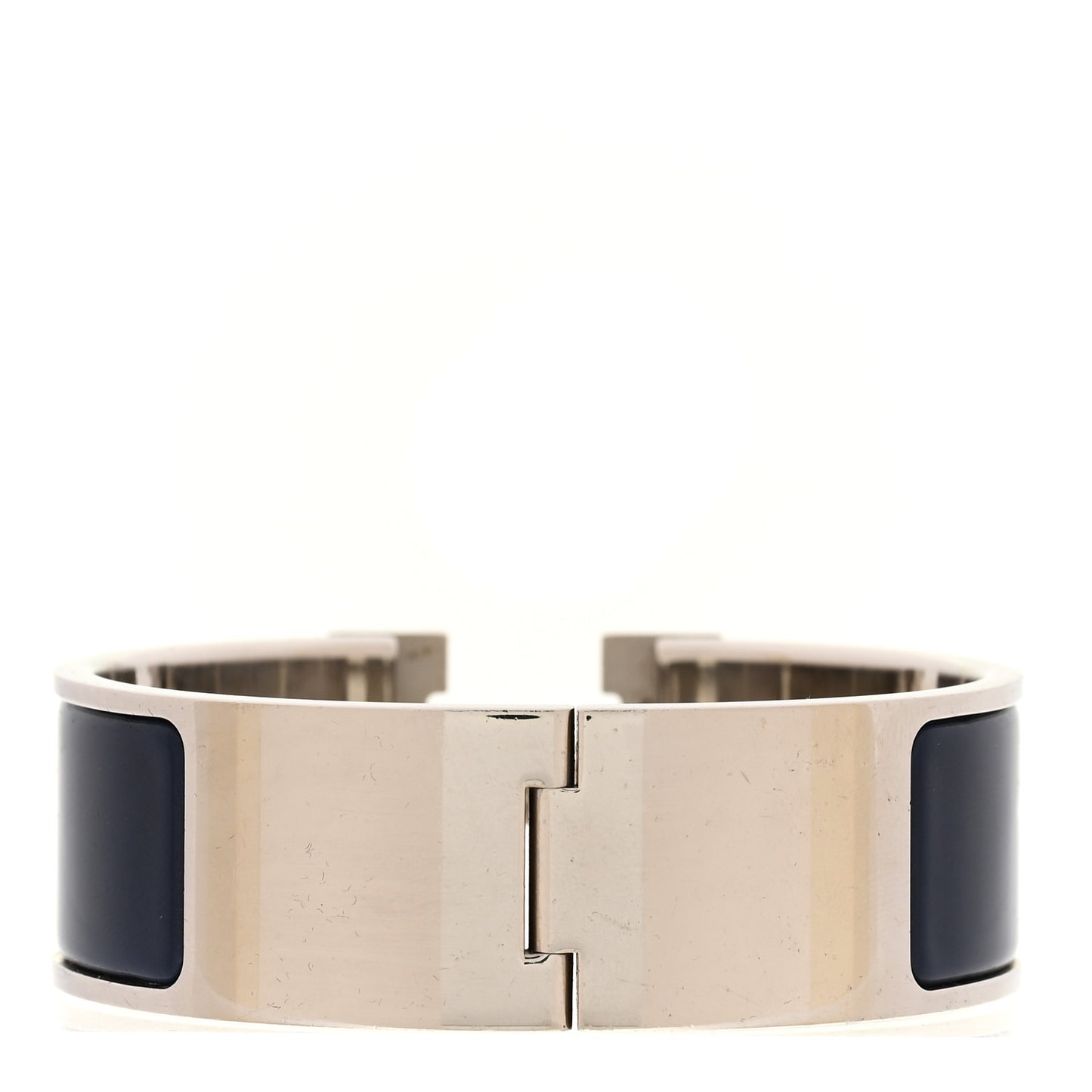 Enamel Wide Clic Clac H Bracelet PM Bleu Indigo