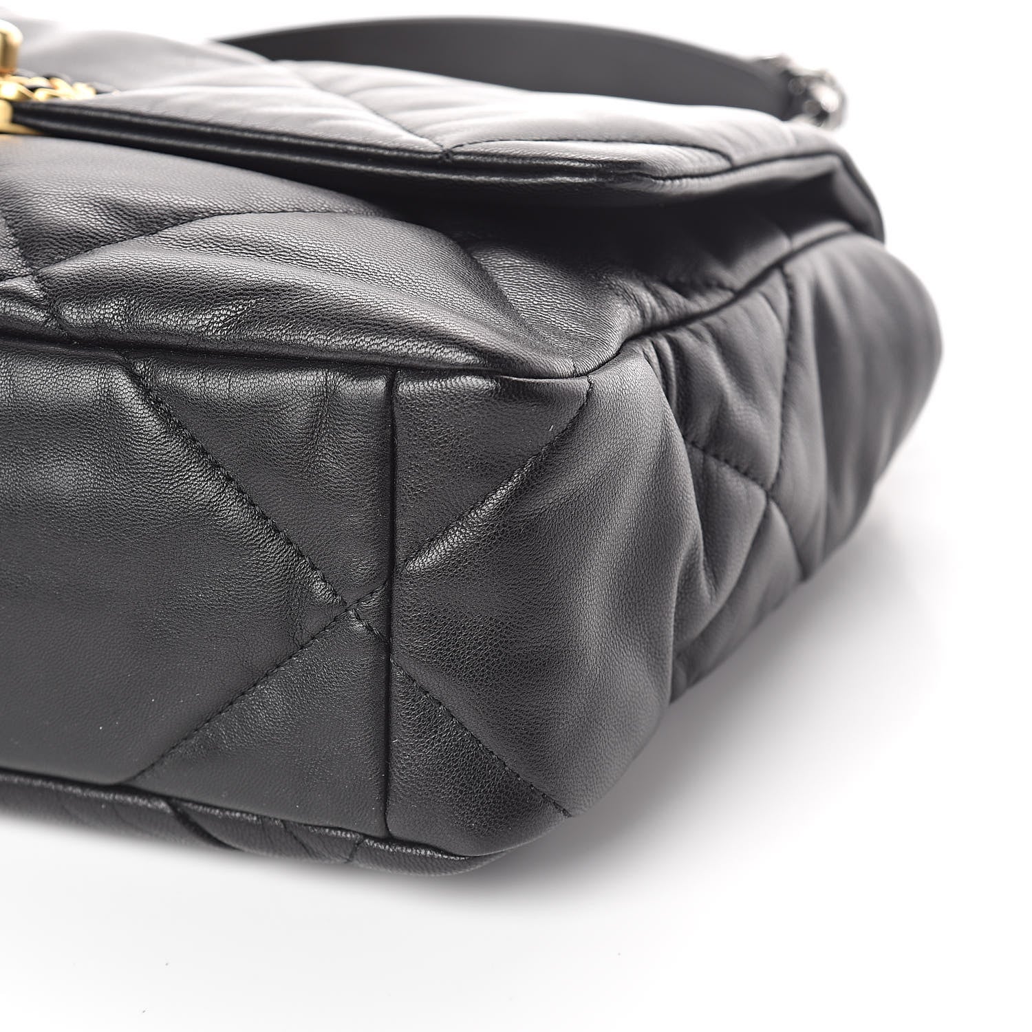 Chanel Lambskin Quilted Large 19 Flap Black 10 of 10