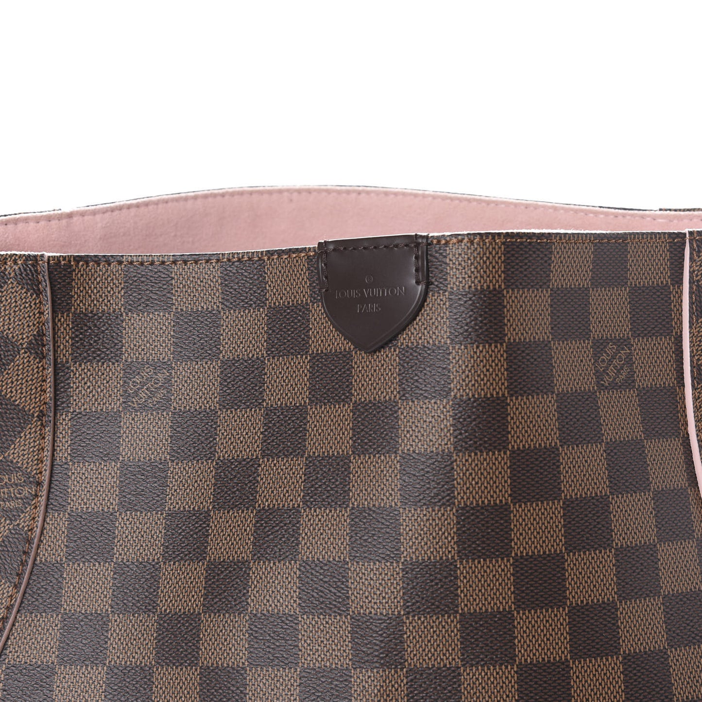 Damier Ebene Caissa Hobo Rose Ballerine