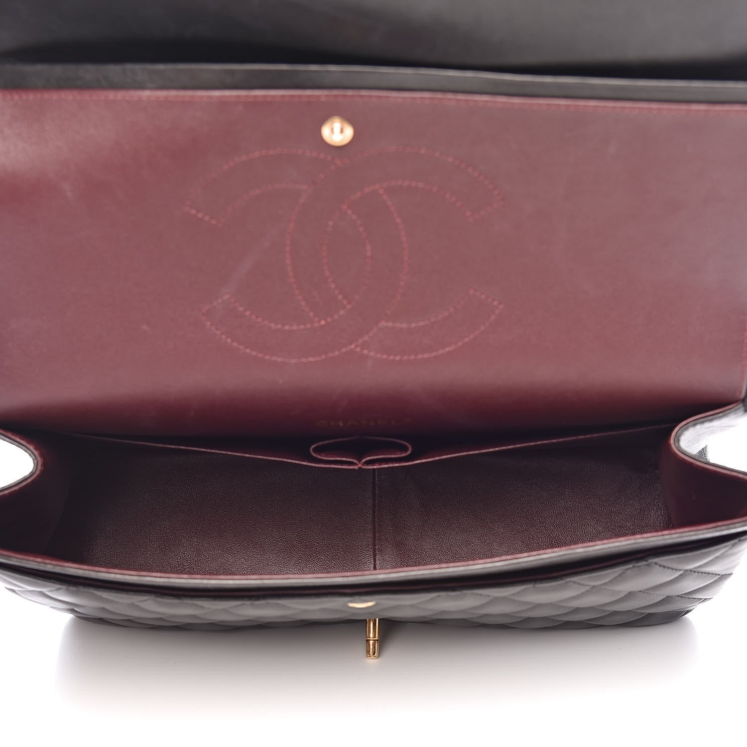 Chanel Lambskin Quilted Maxi Double Flap Black 5 of 17