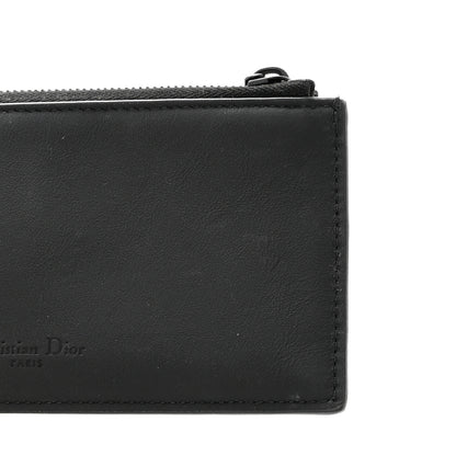 Christian Dior Ultra Matte Calfskin Saddle Chain Wallet Pouch Black 14 of 16