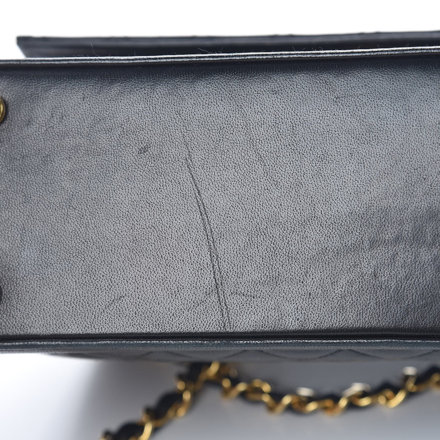 Lambskin Quilted Shoulder Flap Bag Black