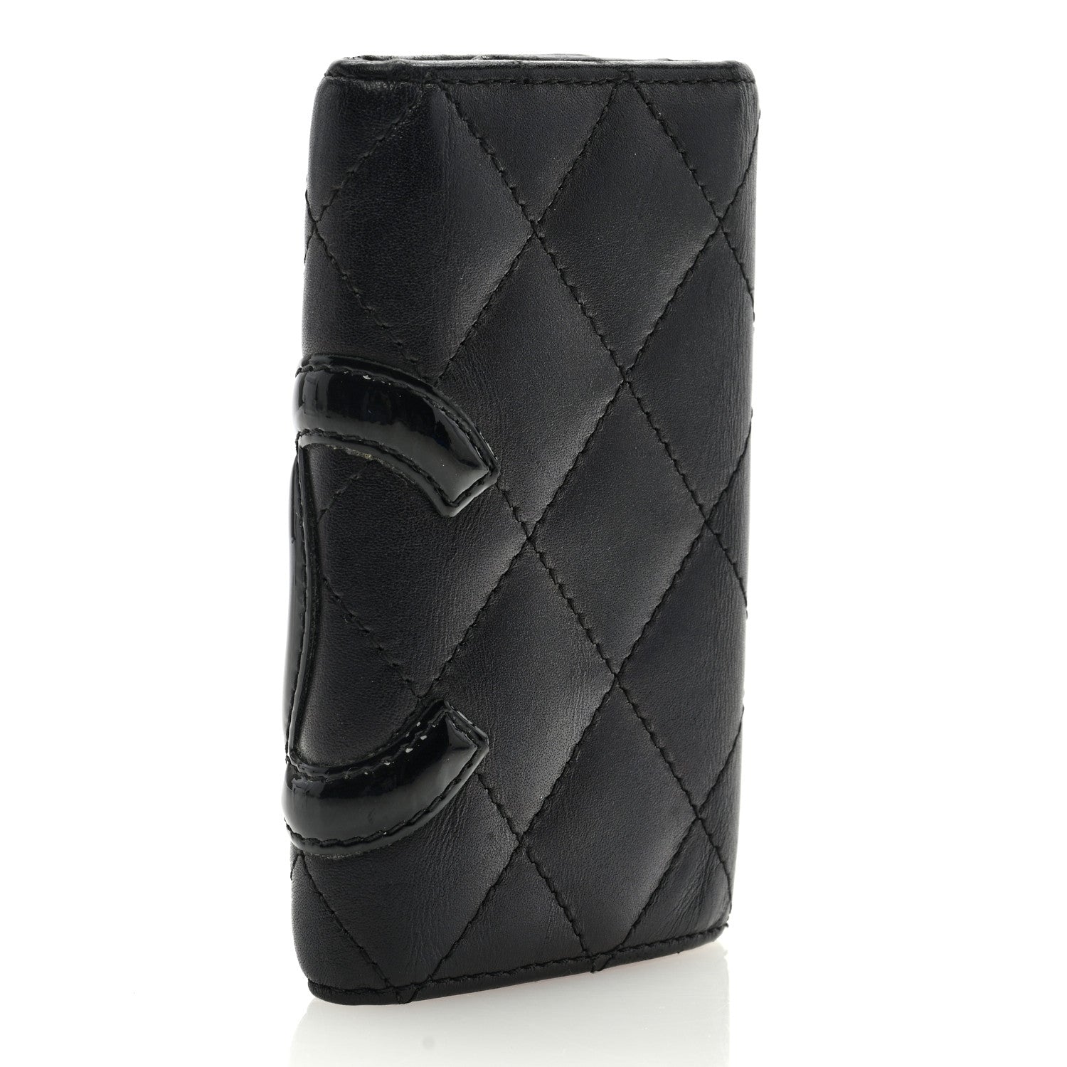 Chanel Calfskin Quilted Cambon 6 Key Holder Black 3 of 6