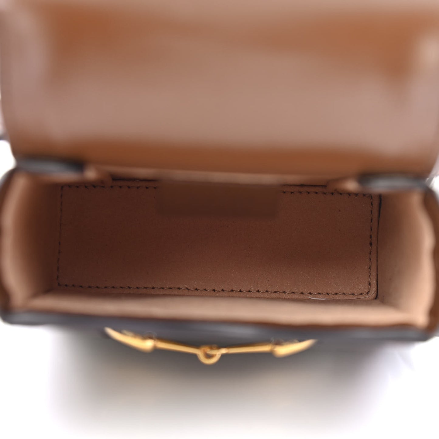 GG Supreme Monogram Mini Horsebit 1955 Crossbody Bag Beige Brown Sugar
