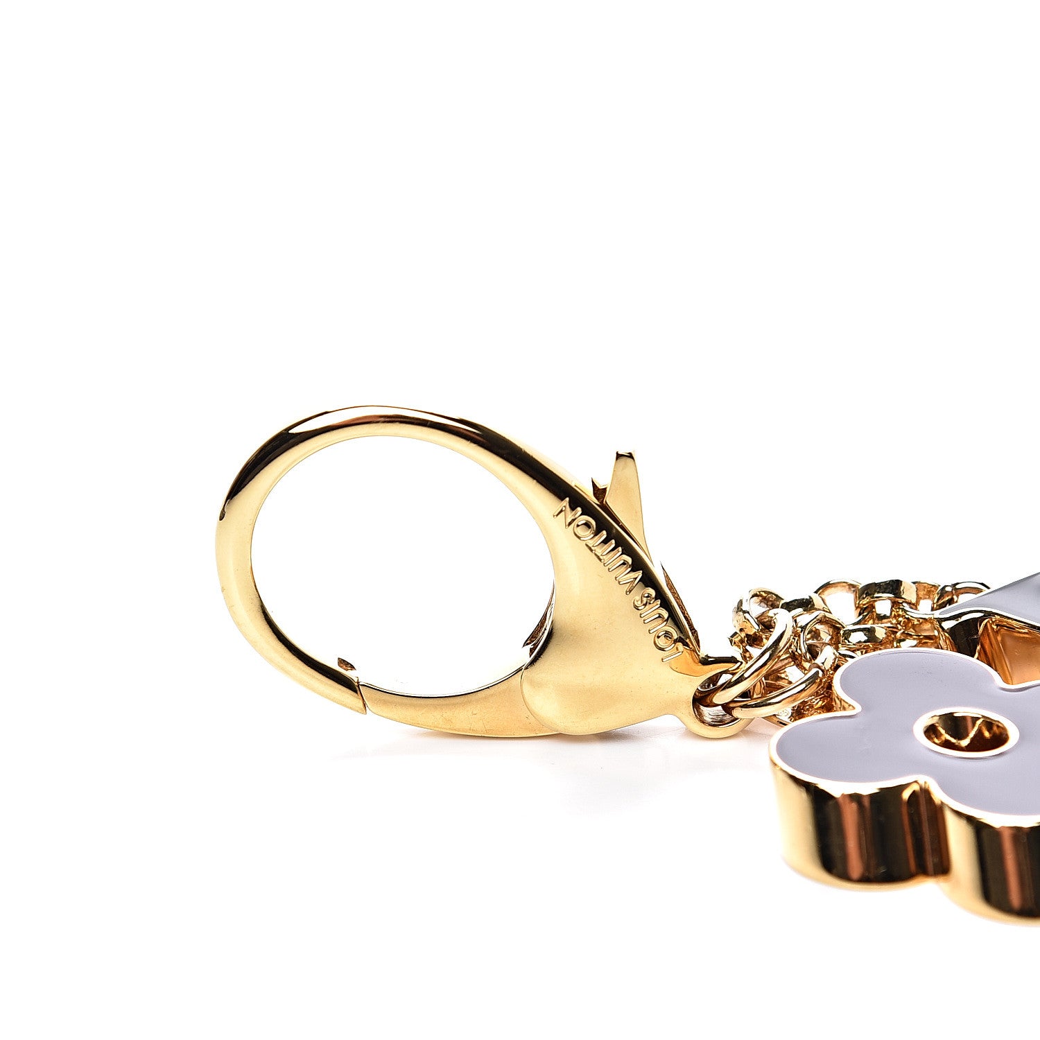 Louis Vuitton Fleur De Monogram Bag Charm Dore 3 of 3