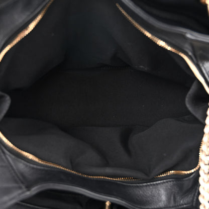 Chanel Calfskin Stitched Large Chevron Chic Shopping Bag Black 7 of 13