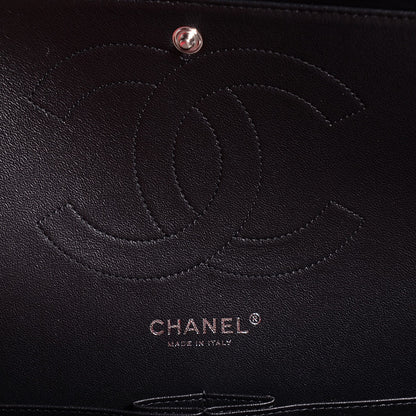Chanel Lambskin Chevron Quilted Jumbo Double Flap So Black 7 of 9