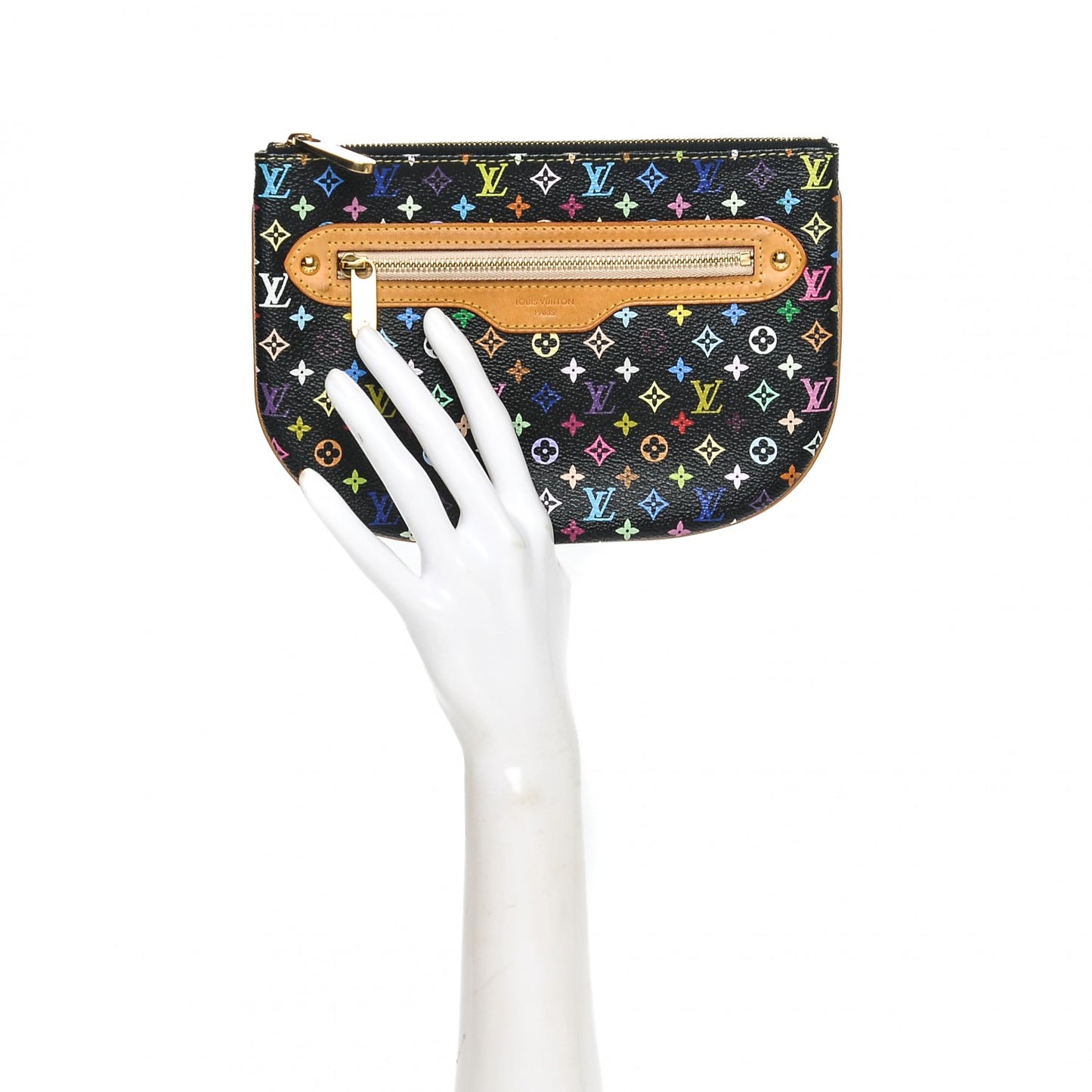 Monogram Multicolor Pochette Plate GM Black