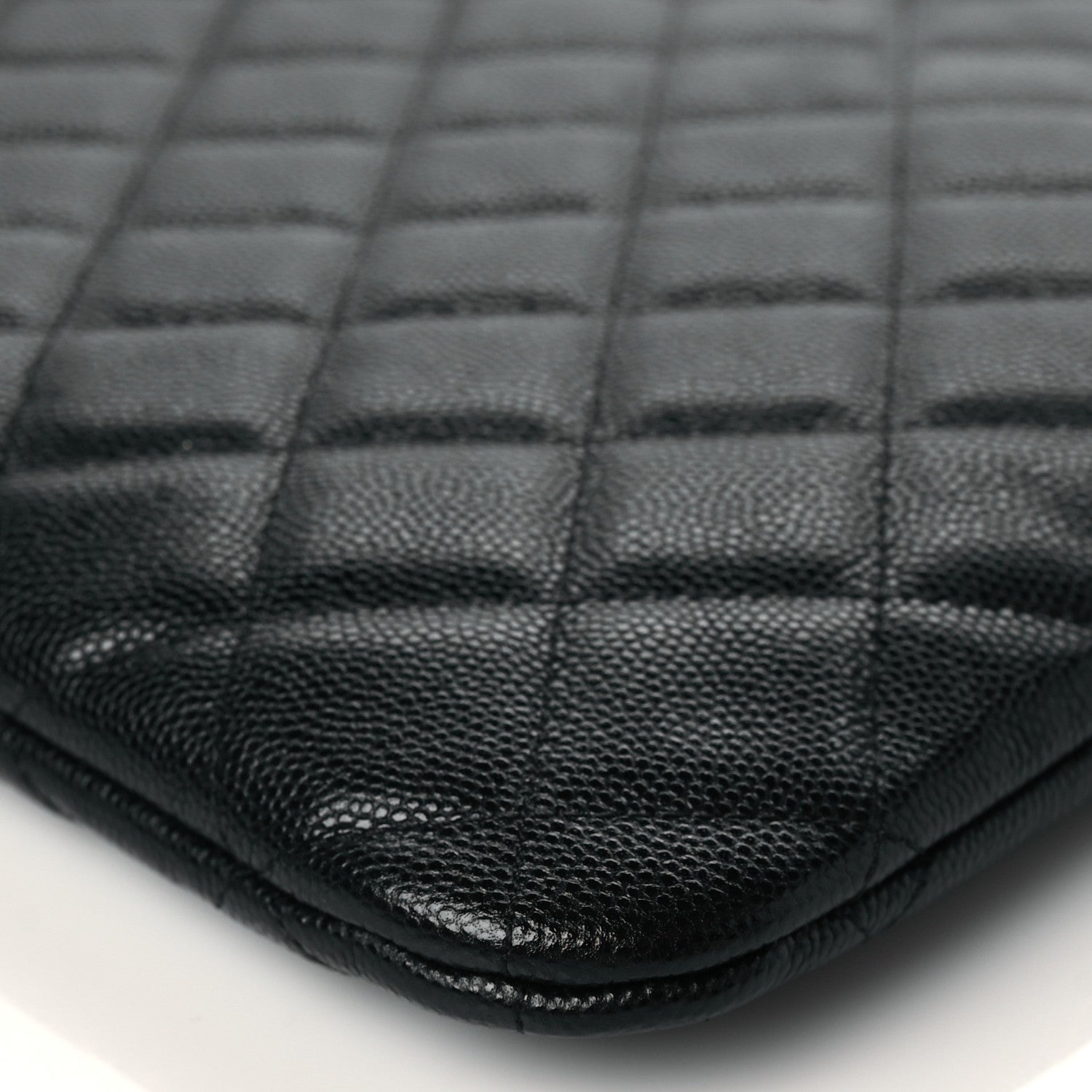 Chanel Caviar Quilted Medium Cosmetic Case Black 10 of 11