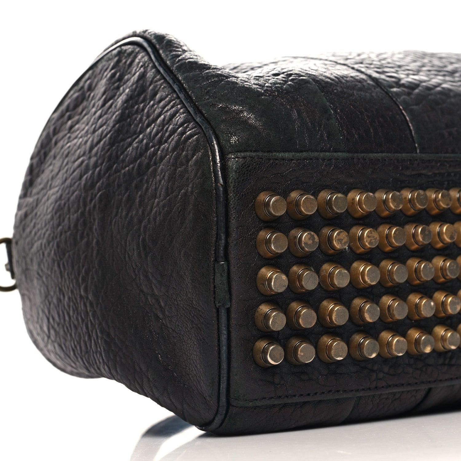 Alexander Wang Pebbled Lambskin Rocco Black Antique Brass Hardware 8 of 12