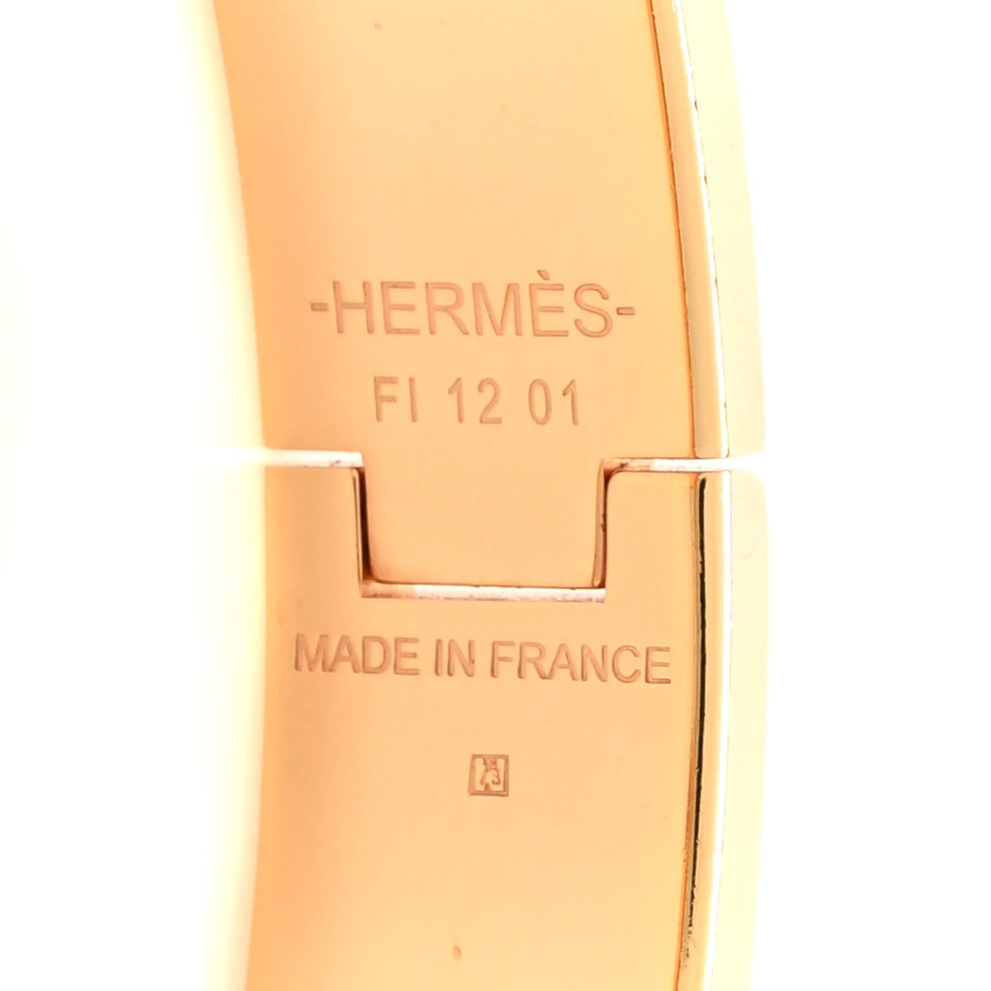 Enamel Narrow Clic Clac H Fusion Bracelet PM Rose Candeur Jaune Tennis