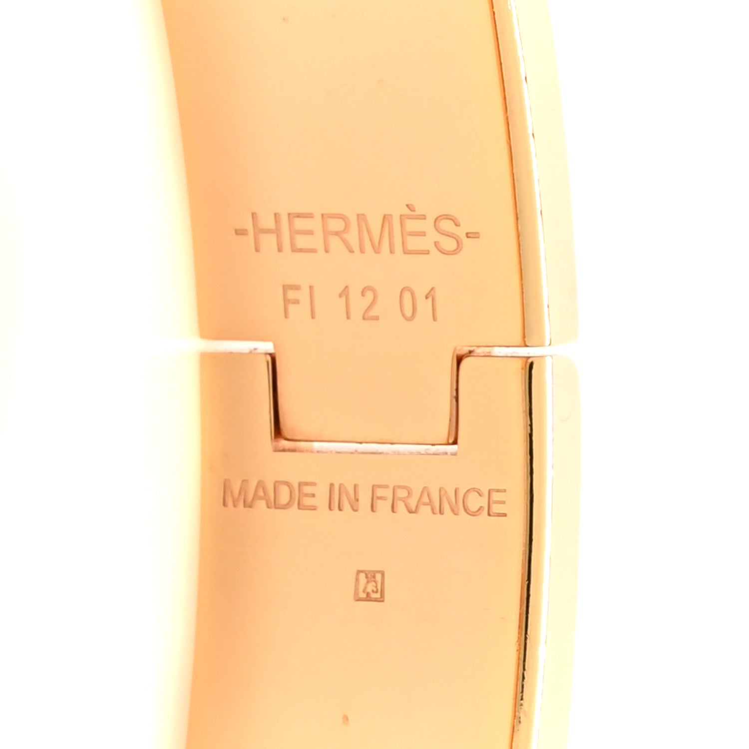 Hermes Enamel Narrow Clic Clac H Fusion Bracelet PM Rose Candeur Jaune Tennis 4 of 4
