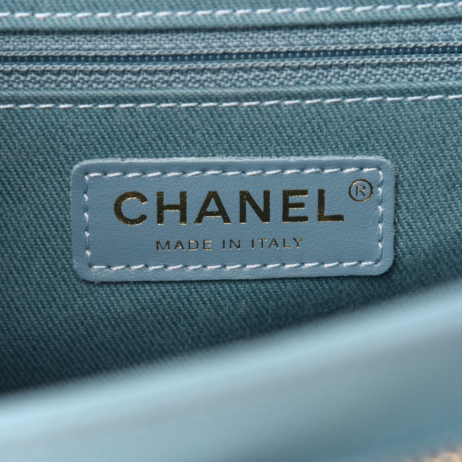 Chanel Caviar Quilted Small Business Affinity Flap Light Blue 6 of 12