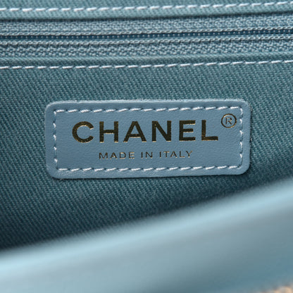 Chanel Caviar Quilted Small Business Affinity Flap Light Blue 6 of 12