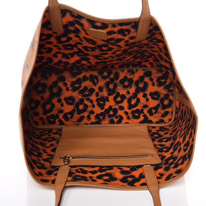 MCM Visetos Shopper Tote Cognac 7 of 12