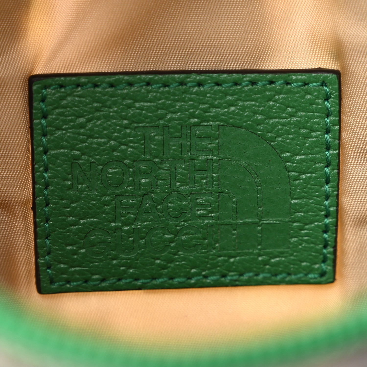 Gucci X THE NORTH FACE Econyl Nylon Barrel Shoulder Bag Green Multicolor 5 of 11