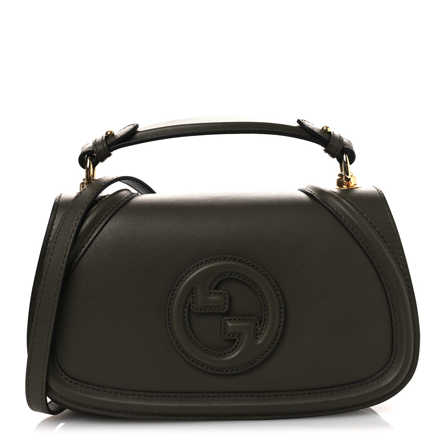 Gucci Roxy Calfskin Blondie Top Handle Bag Luscious Green 1 of 10