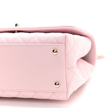 Chanel Caviar Quilted Small Coco Handle Flap Light Pink 9 of 11
