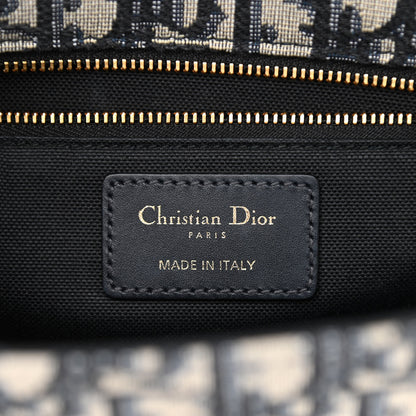 Christian Dior Oblique 30 Montaigne Flap Bag Blue 6 of 8