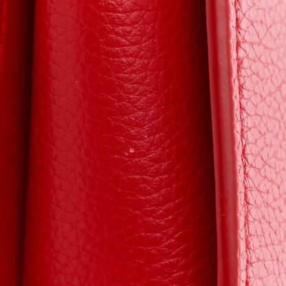 Christian Louboutin Calfskin Spikes Loubinthesky Paloma Clutch Red 11 of 12