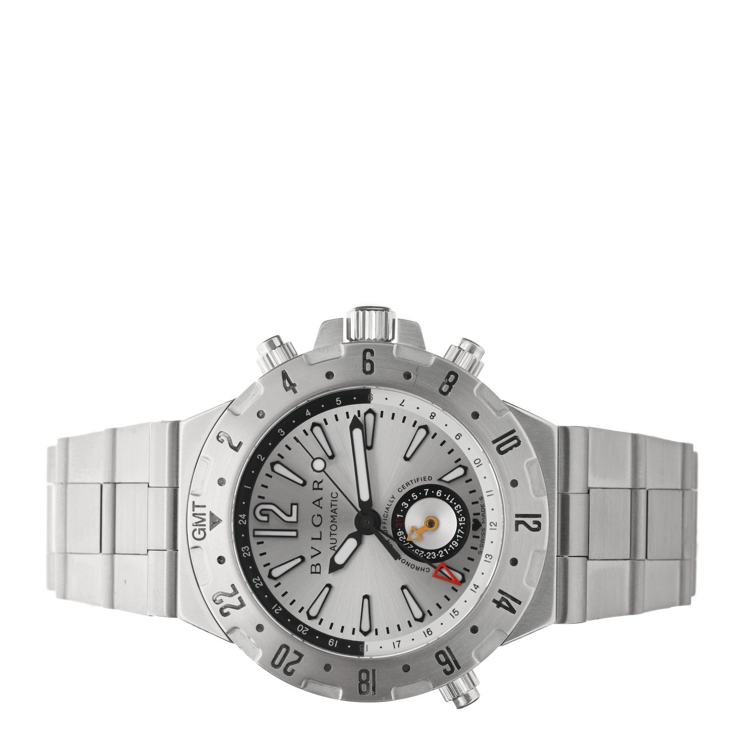 Bulgari Stainless Steel 40mm Diagono Professional GMT Automatic Watch 2 of 4