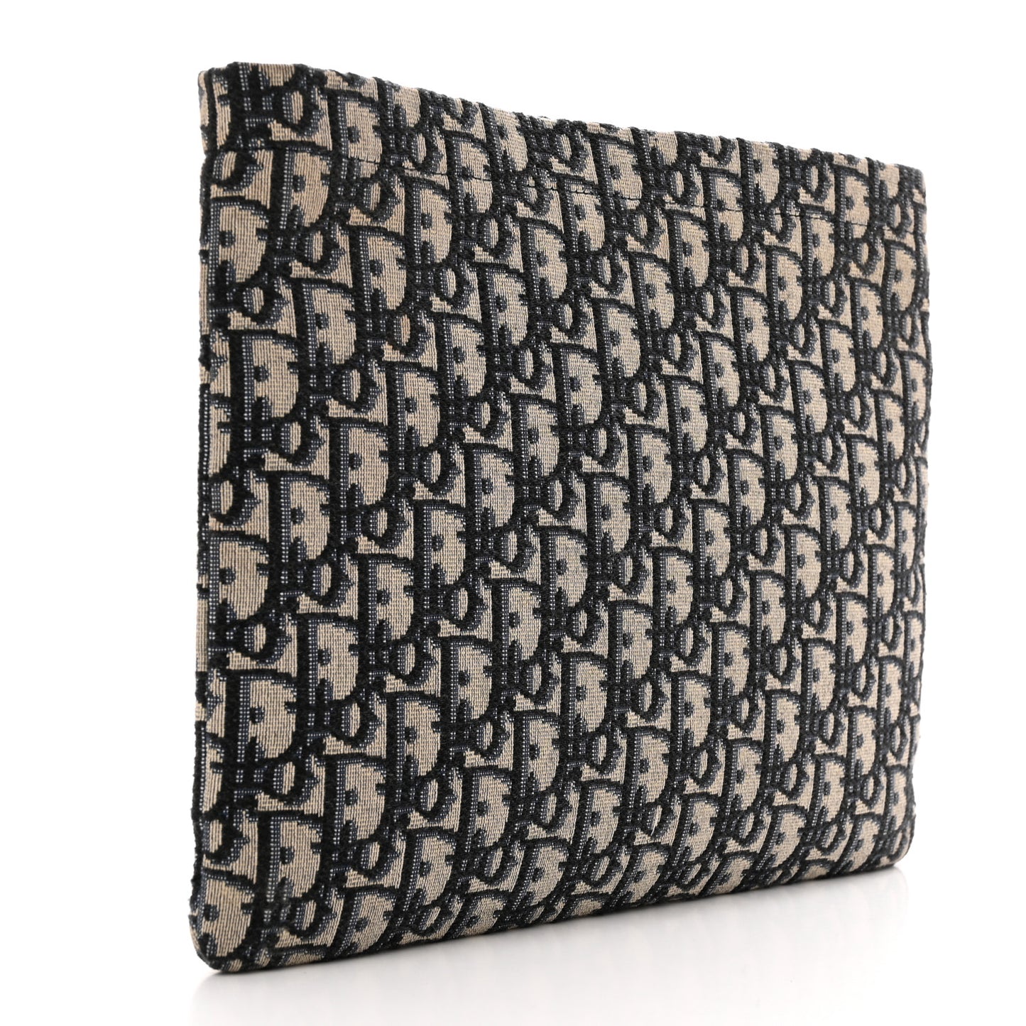 Oblique Zipped Pouch Clutch