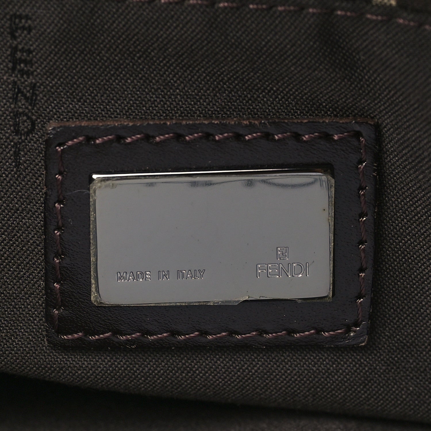 Fendi Zucchino Vitello Tote Testa di Moro Beige 7 of 10