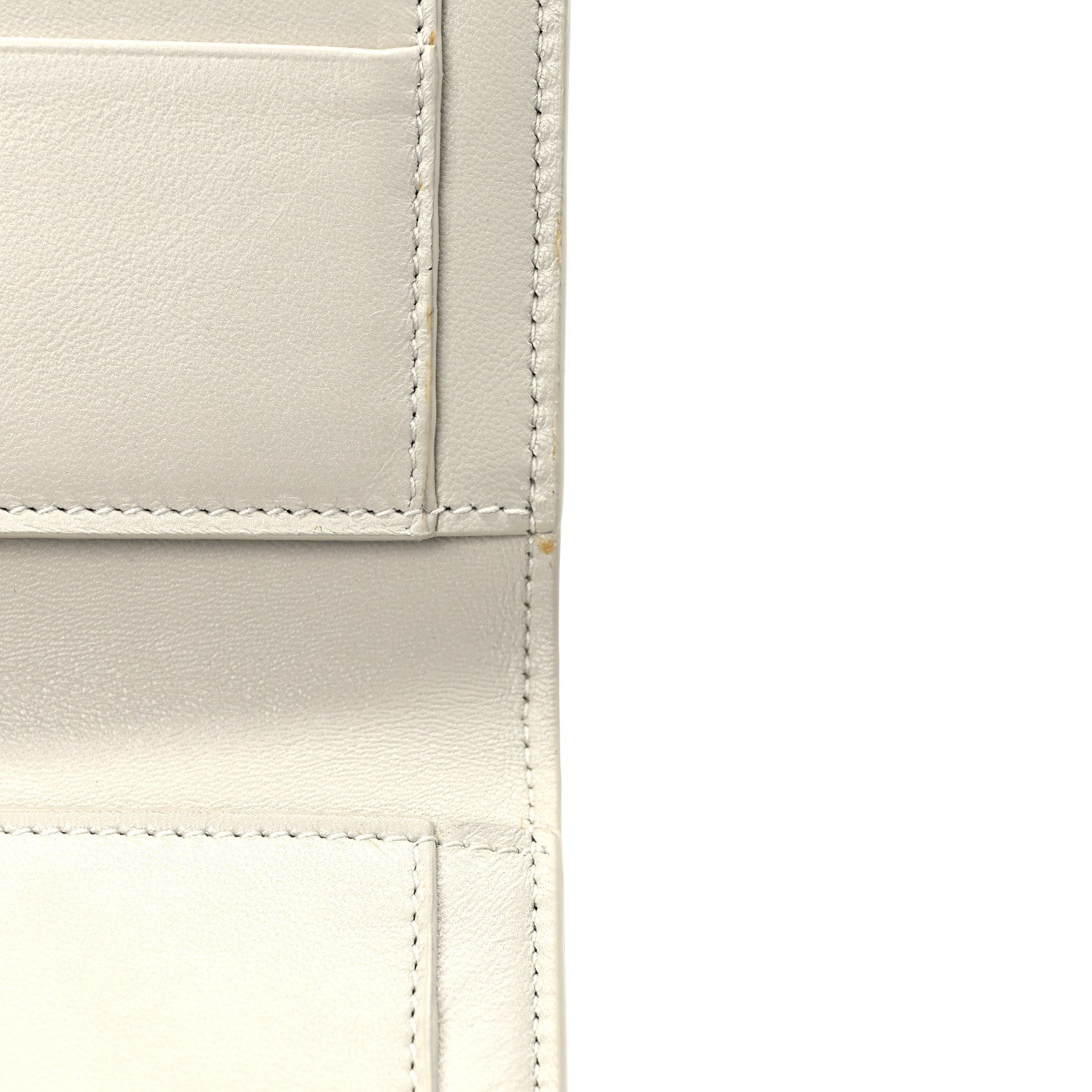Saint Laurent Smooth Shiny Calfskin Monogram Uptown Wallet Crema Soft 9 of 13