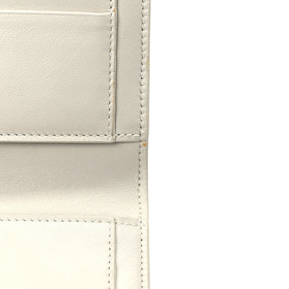 Saint Laurent Smooth Shiny Calfskin Monogram Uptown Wallet Crema Soft 9 of 13