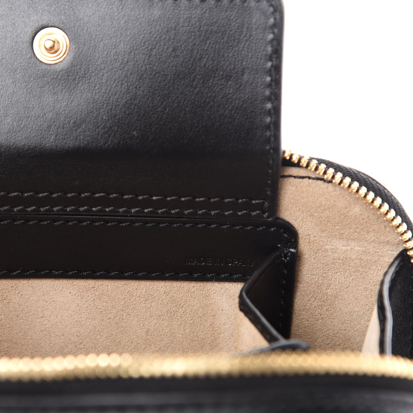 Calfskin Mini C Vanity Bag Black