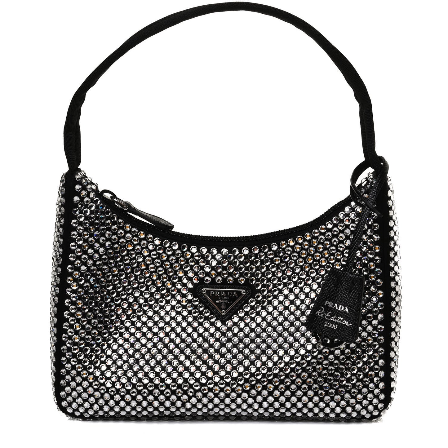 Satin Crystal Mini Re-Edition 2000 Bag Cristal