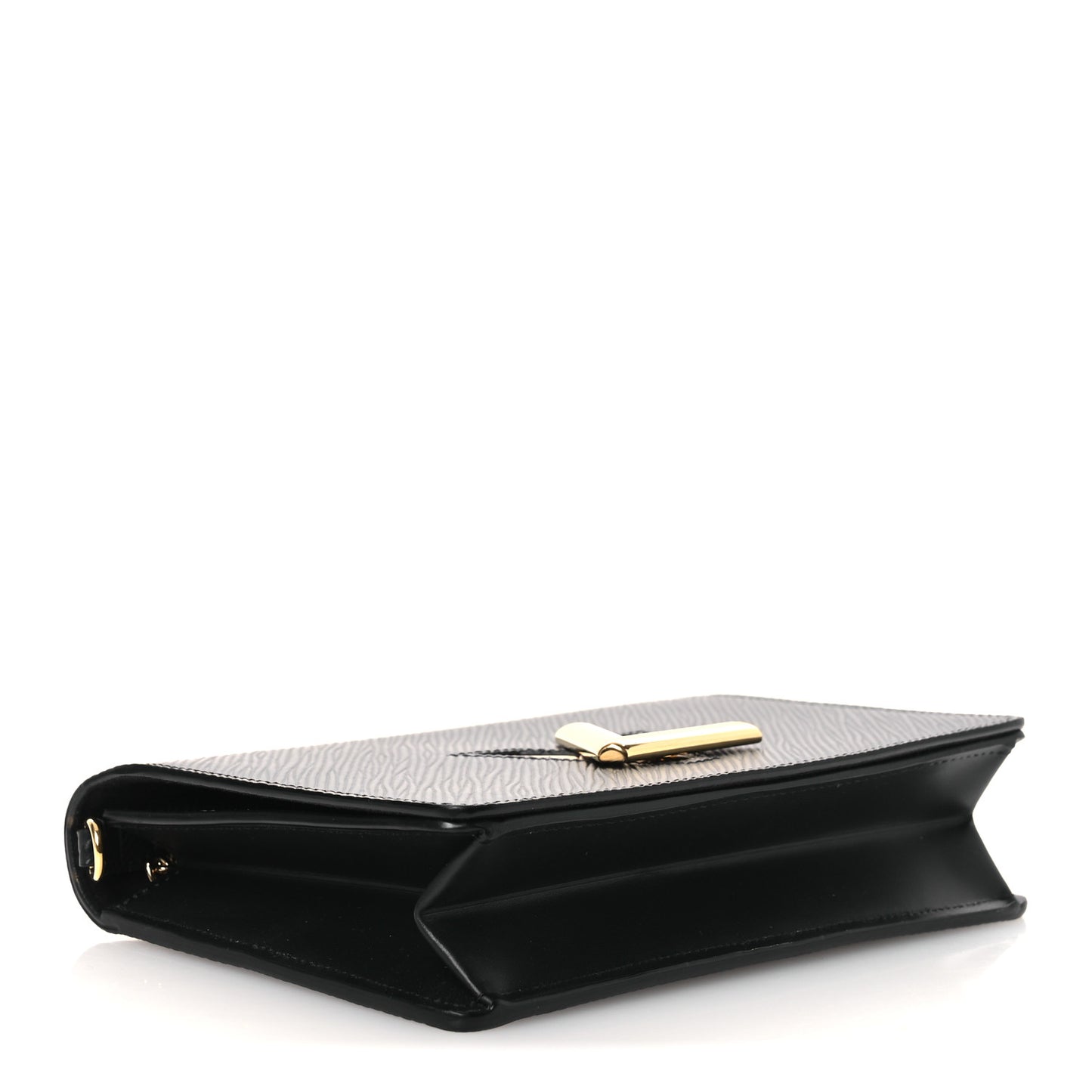 Epi Twist Belt Chain Wallet Black