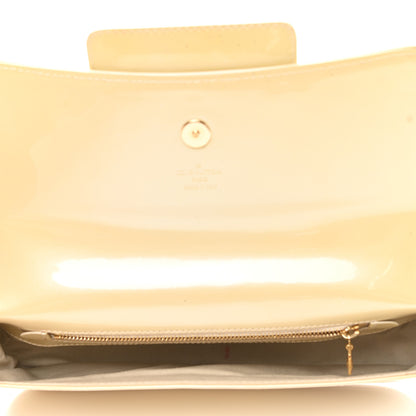 Louis Vuitton Patent Sobe Clutch Creme 5 of 8