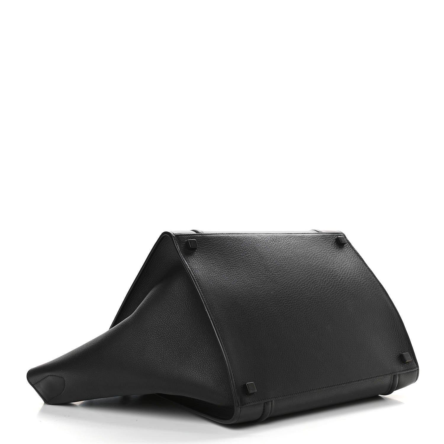 Celine Supple Calfskin Medium Phantom Luggage Black 4 of 9