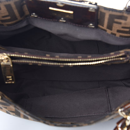 Fendi Zucca Small Mia Tote Tobacco 5 of 11