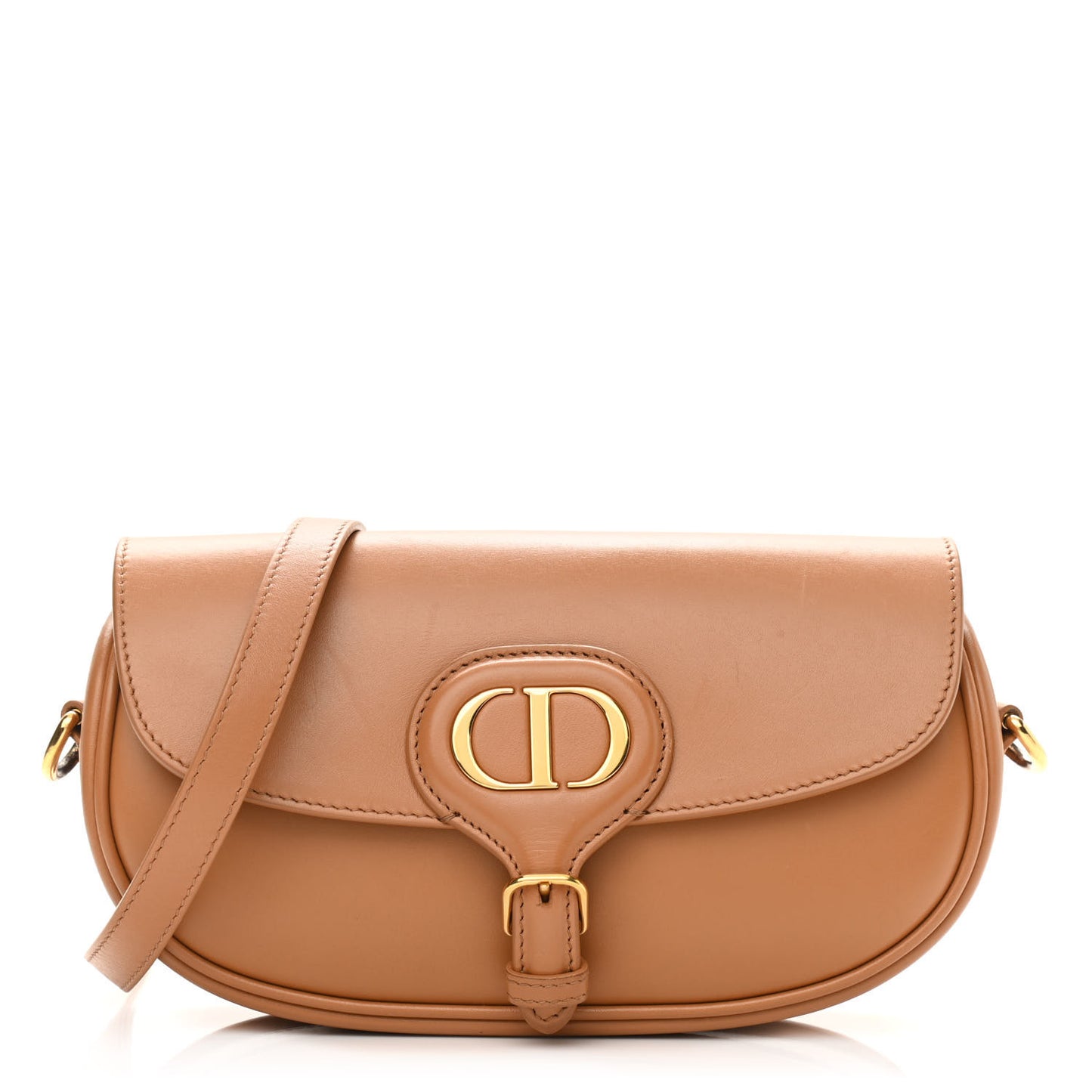 Box Calfskin East West Bobby Bag Cognac