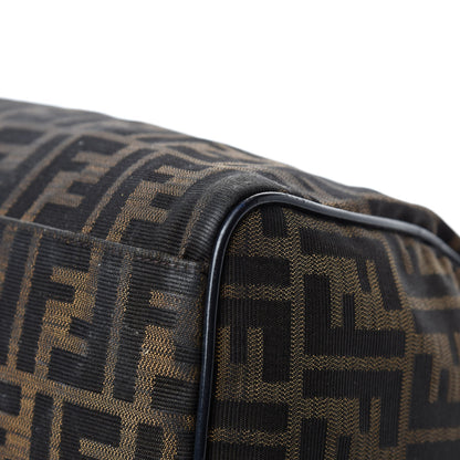 Fendi Zucca Patent Medium Chef Boston Tobacco Black 9 of 12