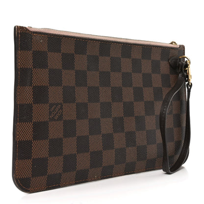Louis Vuitton Damier Ebene Neverfull MM GM Pochette Rose Ballerine 3 of 8