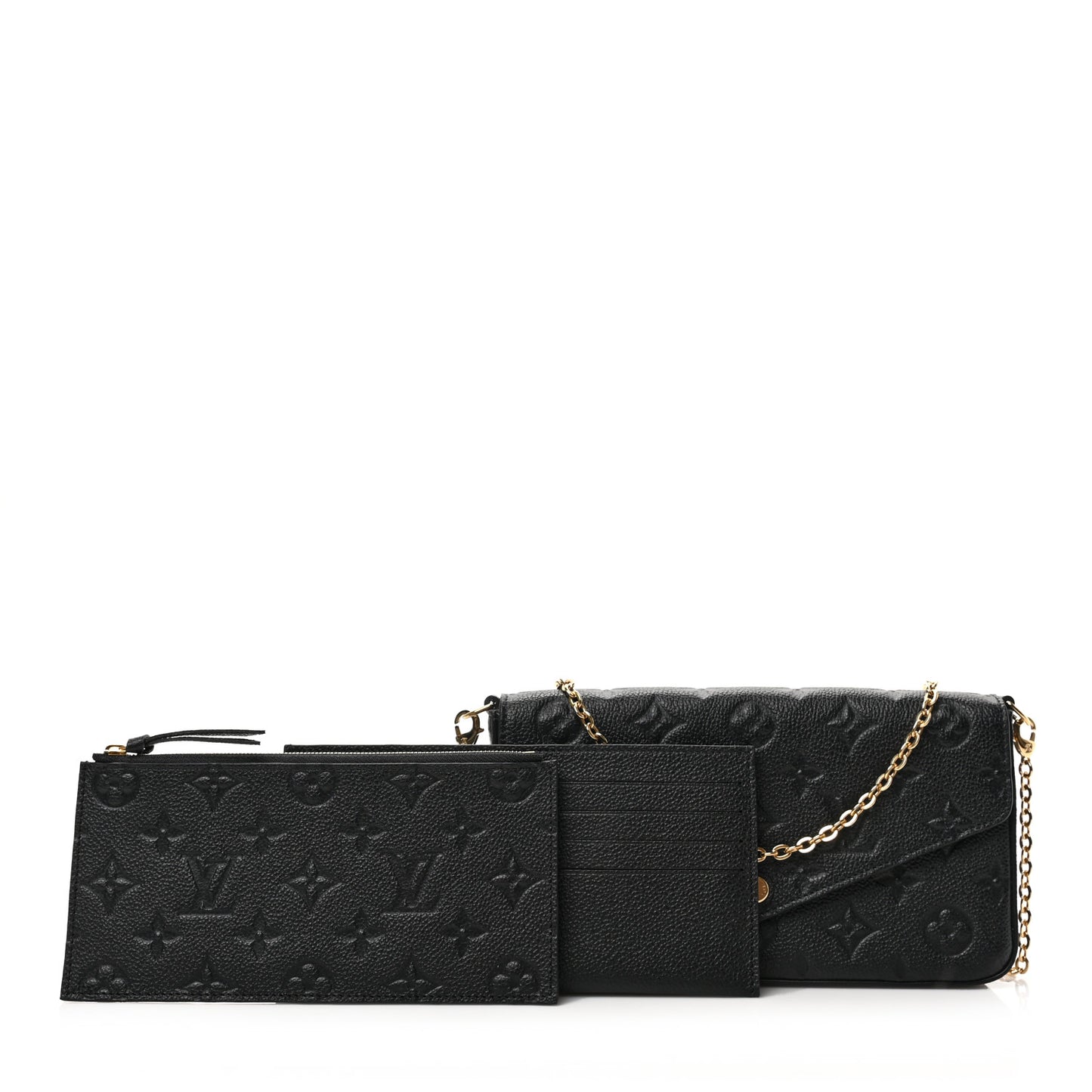 Empreinte Pochette Felicie Chain Wallet Black