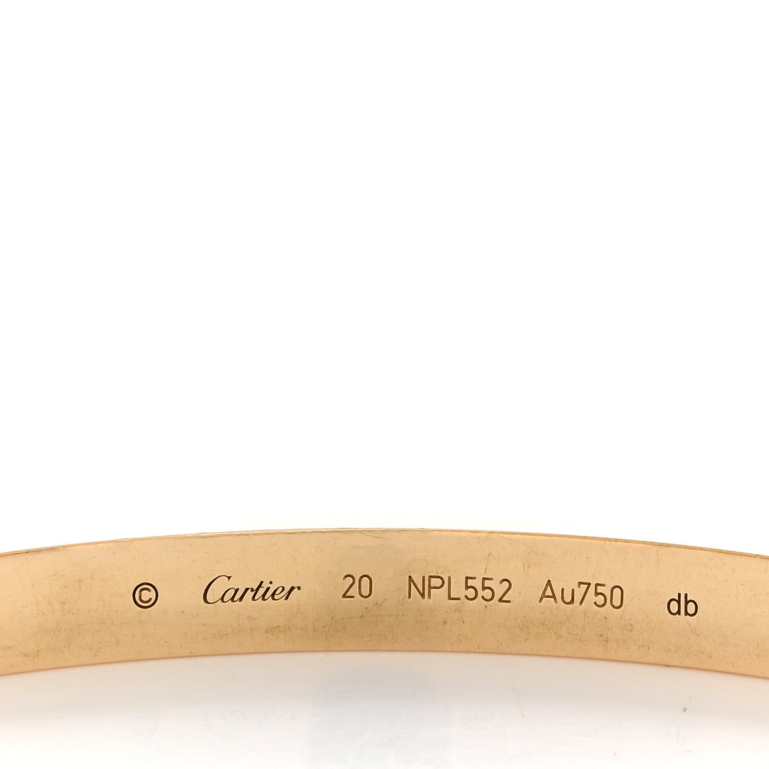 Cartier 18K Yellow Gold LOVE Bracelet 20 4 of 5