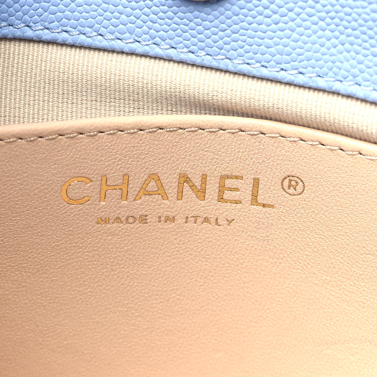 Chanel Caviar Quilted Small Wavy CC Hobo Light Blue 6 of 11