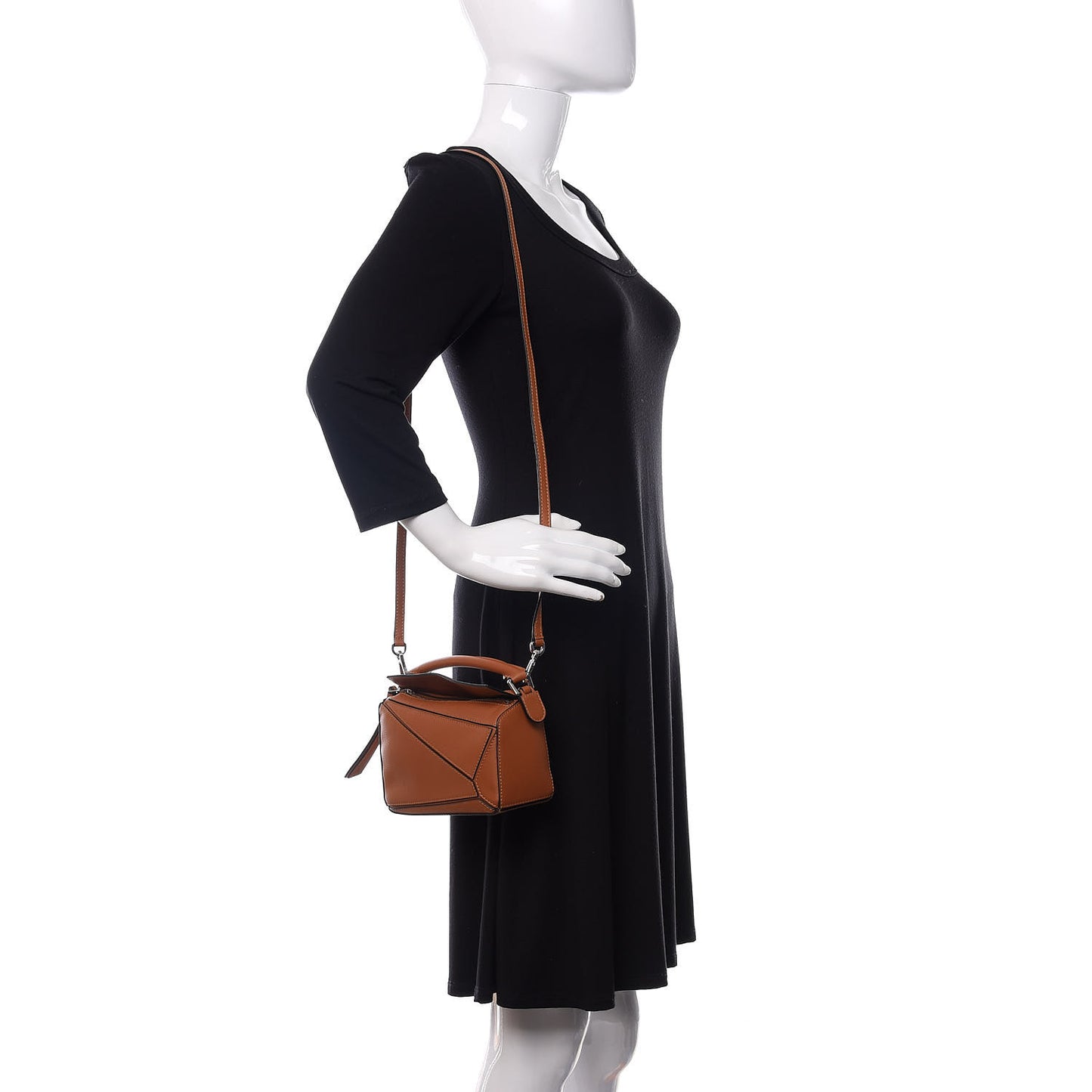 Calfskin Mini Puzzle Bag Tan