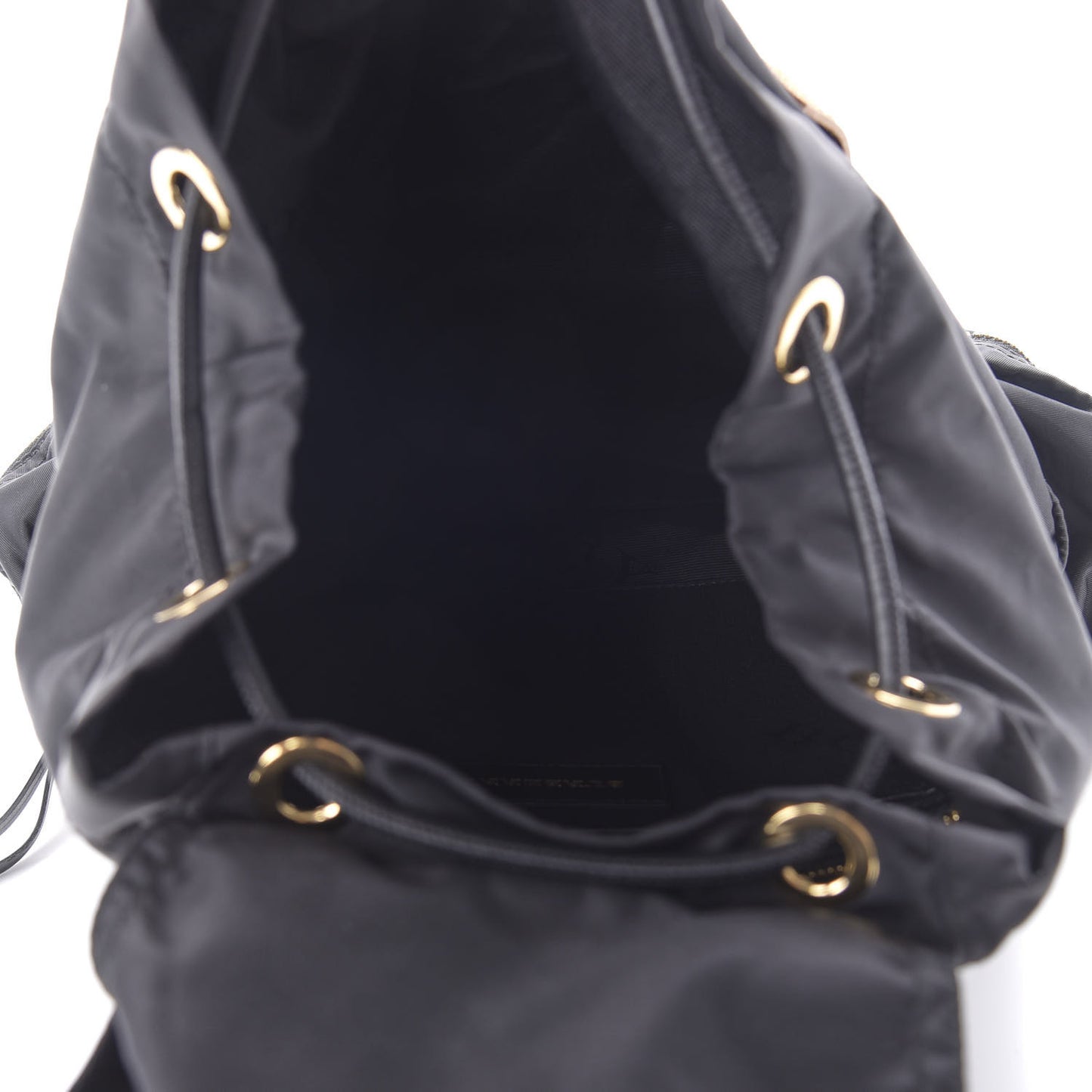 Nylon Medium Rucksack Backpack Black