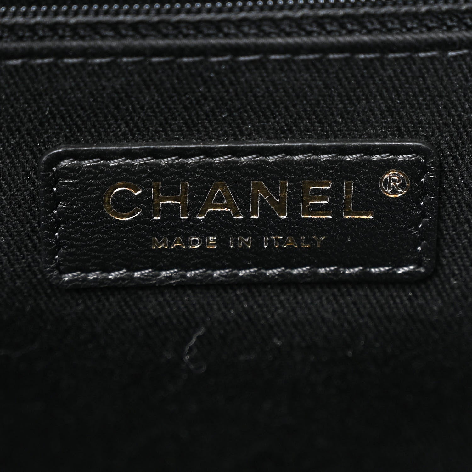 Chanel Mixed Fibers Calfskin Striped Medium Deauville Black 6 of 10