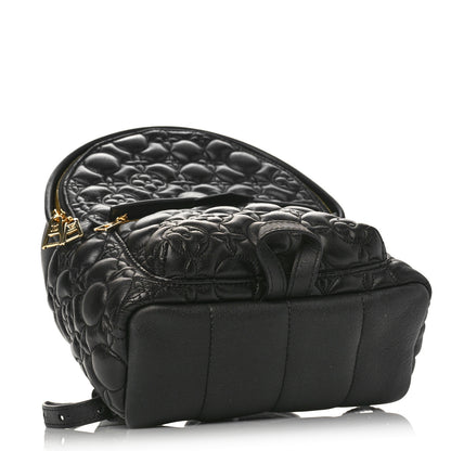 Louis Vuitton Lambskin Flower Quilted Palm Springs Backpack PM Black 4 of 8