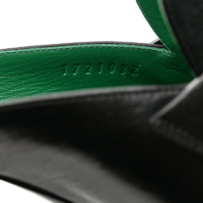Hermes Goatskin Paradis Mules 38.5 Black 6 of 9